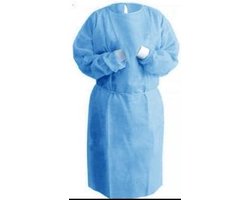 Medische isolatiejas, blauw, onesize 20 stuks