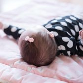 Setje van twee lichtroze baby haarspeldjes met strik | Roze | Baby