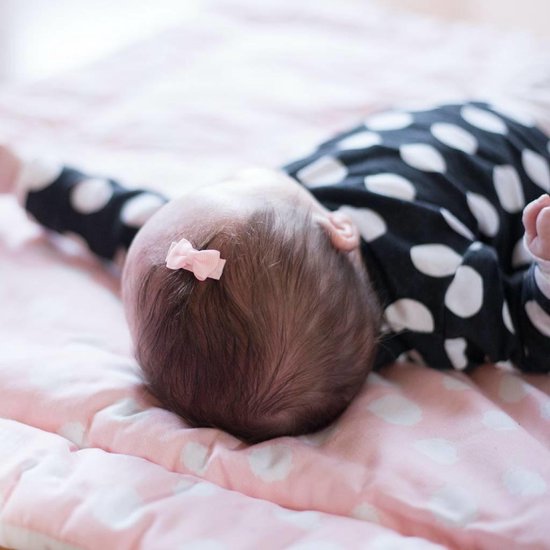 Setje van twee lichtroze baby haarspeldjes met strik | Roze | Baby | bol.com