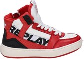 Replay Campos jongens sneaker - Wit rood - Maat 29