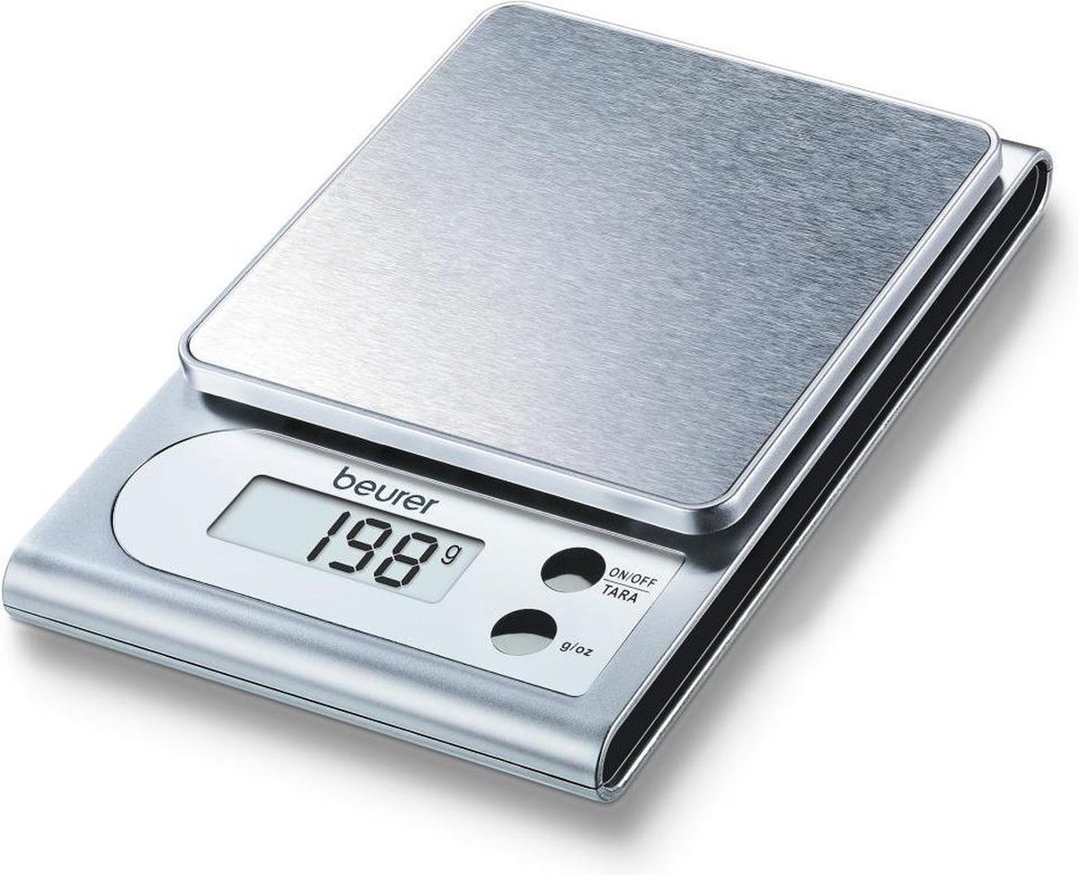 Beurer KS22 - Keukenweegschaal - 3kg -  incl batterijen  - RVS