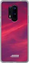 OnePlus 8 Pro Hoesje Transparant TPU Case - Red Skyline #ffffff