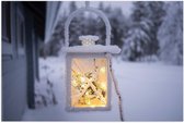 Poster – Besneeuwde Lantaarn - 60x40cm Foto op Posterpapier