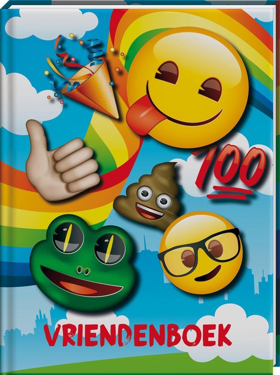 Foto: Vriendenboek emoji rainbow