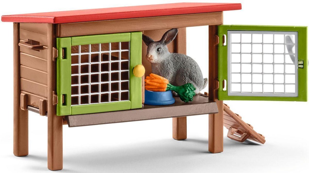 schleich FARM WORLD Speelfigurenset - Konijnenhok - Kinderspeelgoed voor Jongens en Meisjes - 3 tot 8 jaar - 42420 — afbeelding 8