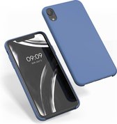 kwmobile telefoonhoesje voor Apple iPhone XR - Hoesje met siliconen coating - Smartphone case in donkerblauw
