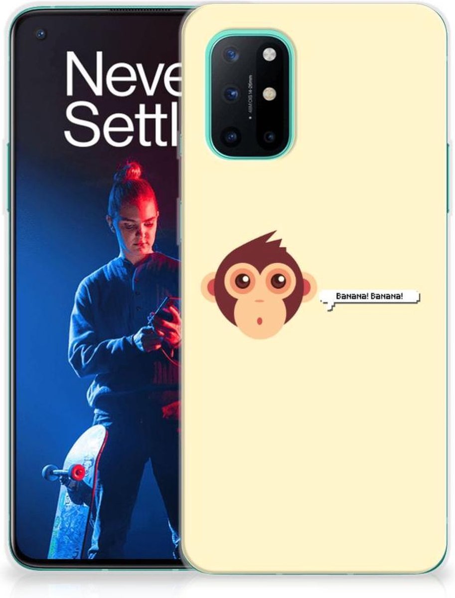 OnePlus 8T Telefoonhoesje met Naam Monkey