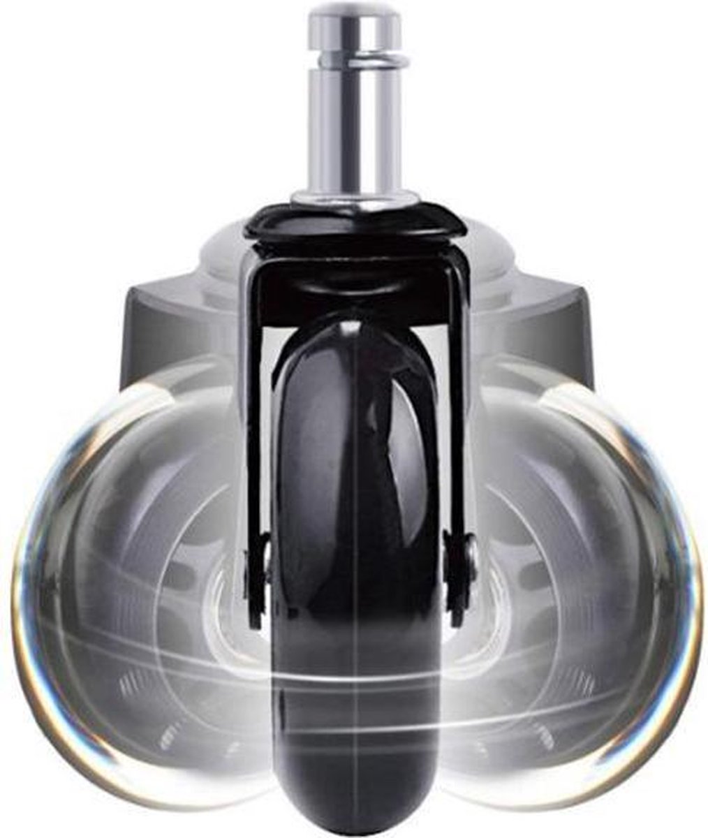 Haworth Comforto harde wielen voor zachte vloeren LET OP asmaat 10 mm, wieltjes set van 5 st