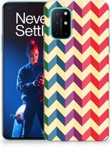 Coque pour OnePlus 8T TPU Silicone Etui Zigzag Couleur
