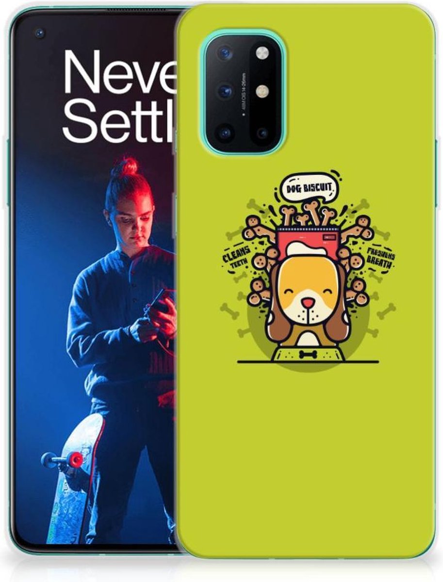OnePlus 8T Telefoonhoesje met Naam Doggy Biscuit