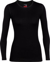 Icebreaker Womens 260 Tech Ls Crew Outdoorshirt - Zwart - Maat L