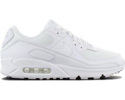 Nike Air Max 90 Heren Sneakers - White/White-White-Wolf Grey - Maat 42.5