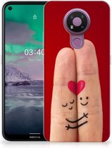 TPU Bumper Silicone Étui Housse pour Nokia 3.4 Coque Téléphone Amour