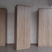 Rousseau - Opbergkast Ray - 60cm - 2 deuren - 4 legplanken - sonoma eik