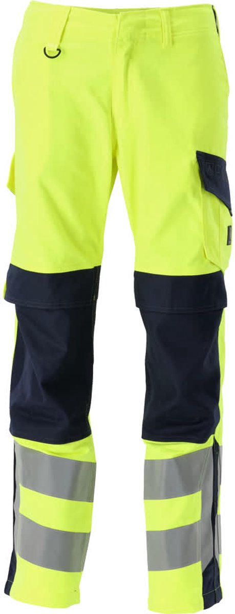 Mascot Multisafe Broek met kniezakken 13879-216 - hi-vis geel/donkermarine - C47 - 82