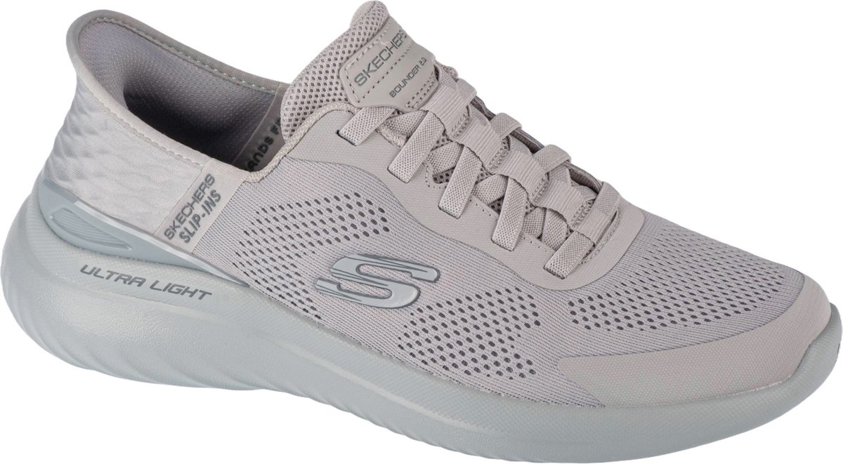 Skechers Slip-Ins: Bounder 2.0 - Emerged, Mannen, Grijs, Sneakers, maat: 41,5