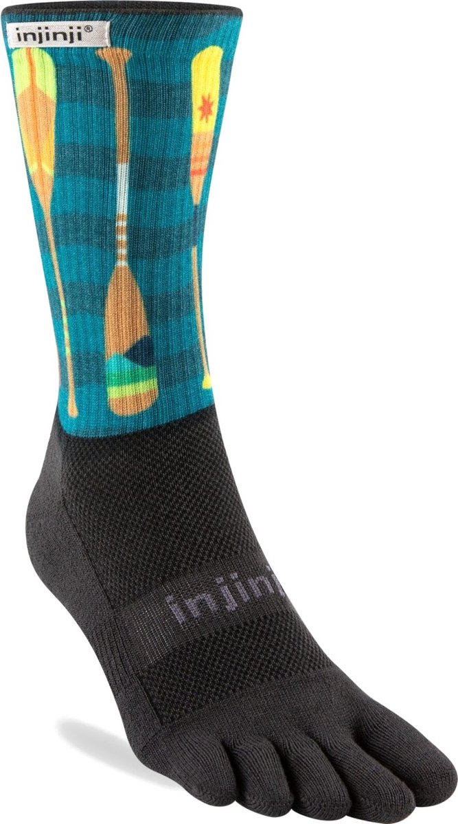 Injinji teensokken Artist Trail Midweight Crew Unisex IS293470 50 Green S=37-40