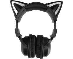 Cute Cat Ear Headset Draadloze Bluetooth Stereo Gaming Hoofdtelefoon - Opvouwbaar - Muziek Oortelefoon - Kleurrijk LED Licht - 8 Tot 10 Uur Speeltijd - Kinderen Volwassen - Roze - Blauw .