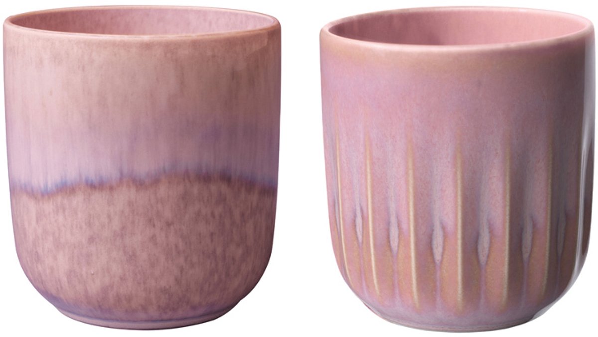 Villeroy & Boch Mokken Perlemor Coral - 290 ml - 2 stuks