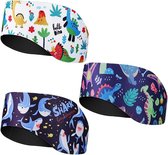 Lot De 3 Bandeaux De Natation étanches - Néoprène, Protection Des Oreilles, Pour Piscine, Plongée, Sports Nautiques