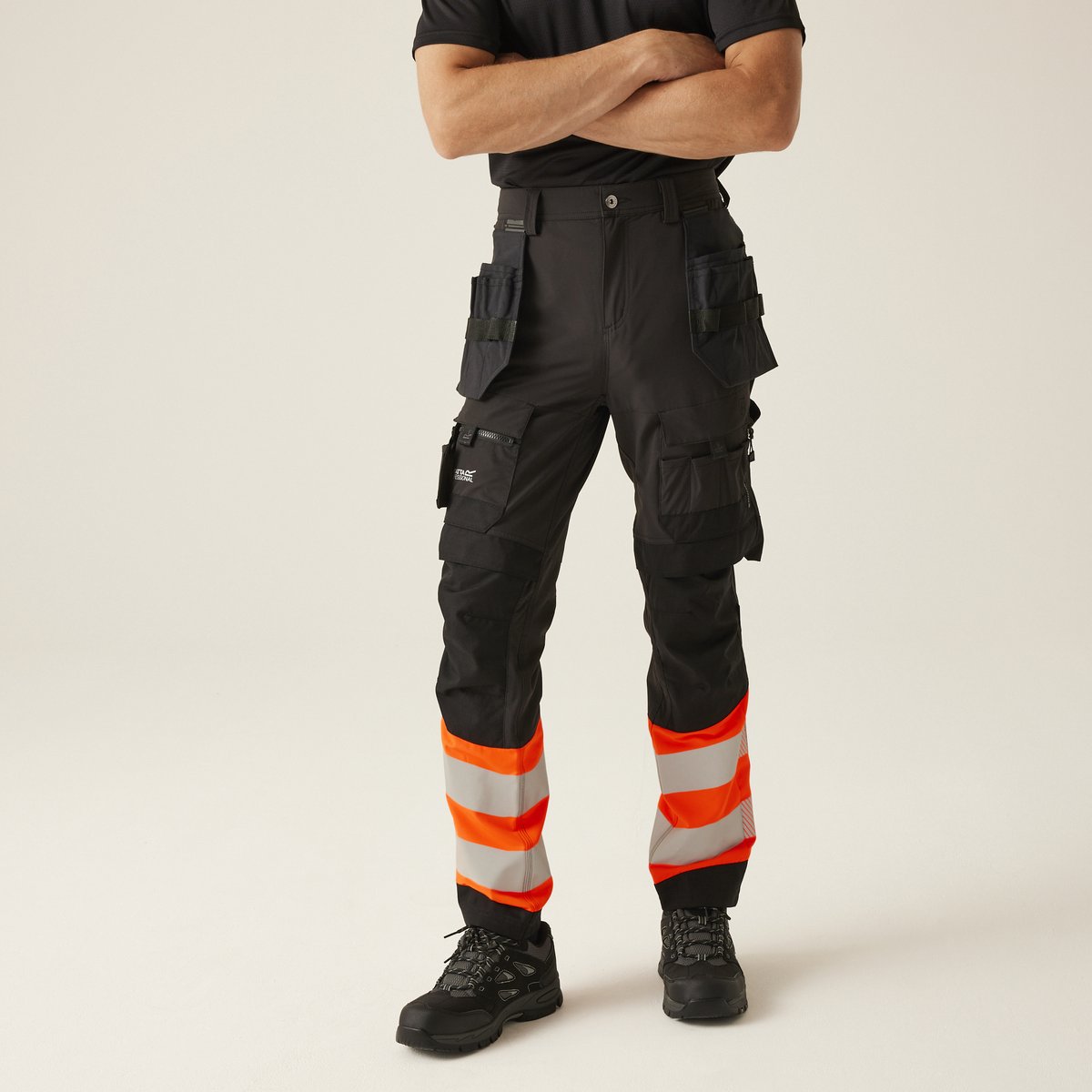 Broek Hiking Heren Stretch Holster X-pro Oranje