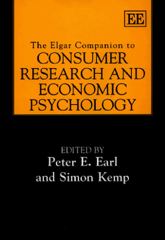 The Elgar Companion to Consumer Research and Economic Psycho ... - cover