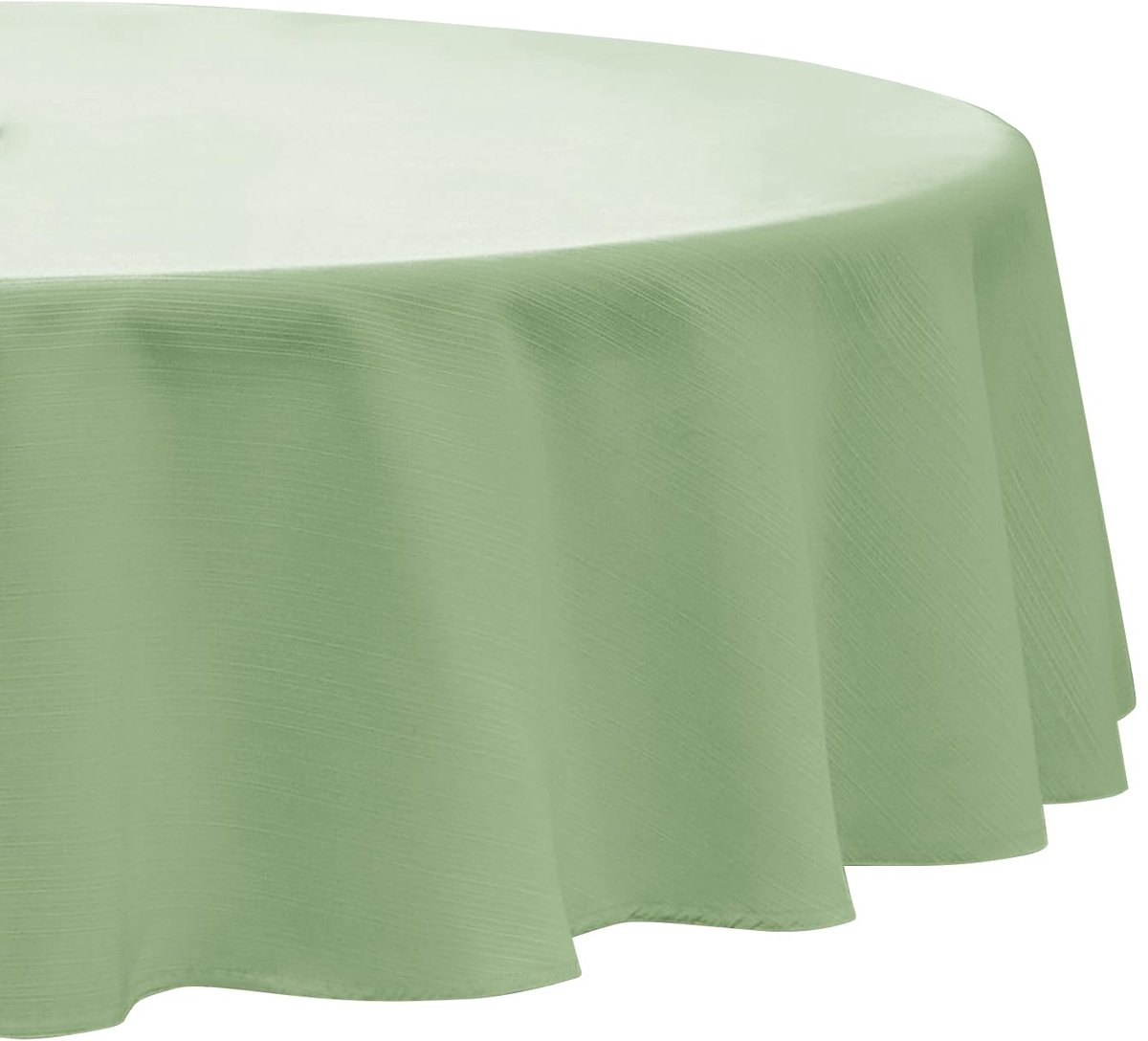 My Ninki ® Tafelkleed met Linnenstructuur en Waterafstotende Eigenschappen voor Binnen en Buiten Gebruik, Ronde Vorm, 120 cm