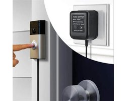 Video deurbel adapter - Eufy en Ring deurbel adapter - Voeding deurbel - Stroom adapter deurbel - Doorbel power adapter - 230v-18v - AC230V, 50Hz , 500mA - Universeel transformator - transformator voor deurbel