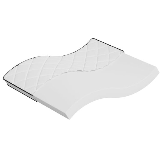 vidaXL Matras Topper - Schuimmatras - Schuimmatras middelzacht 160x200 cm - Luchtdoorlatende Matras - Medium Harde Matras - King Size Matras