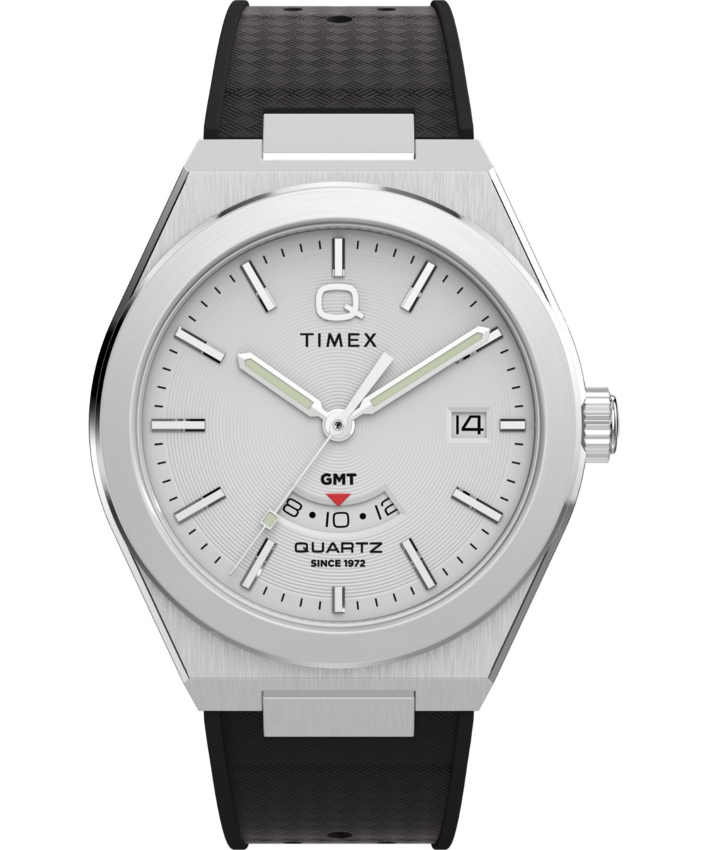 Timex Q Timex TW2Y12200 Horloge - Rubber - Zwart - Ø 39 mm