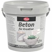 Hobbybeton - DIY Beton Voor Creatieve Projecten - Grijs Beton - Hobby Knutselmateriaal - Beton Voor Decoratie - Hobby Decoratief Beton - Gewicht 1500gr