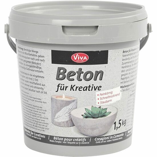 Hobbybeton, grijs, 1500gr