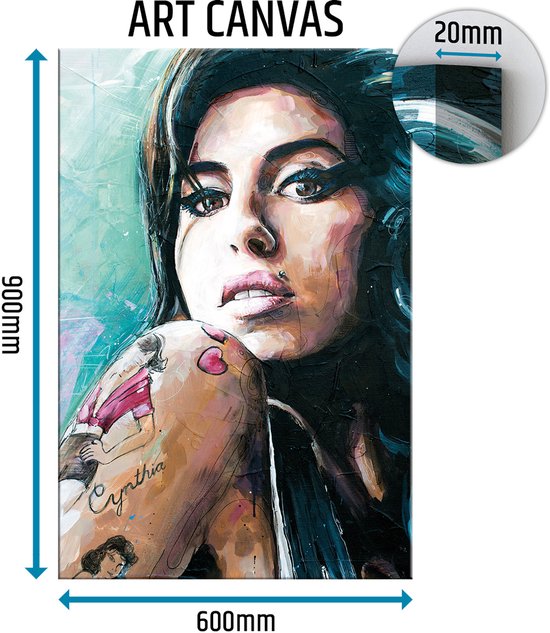 Amy Winehouse 03 canvas 60x90 cm