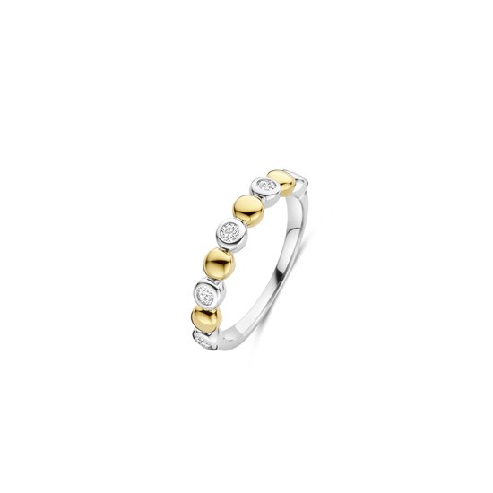 Ring femme TI SENTO - Argent 925 - Zirconium plaqué or jaune - Taille 16 mm / taille 50 - 12365ZY