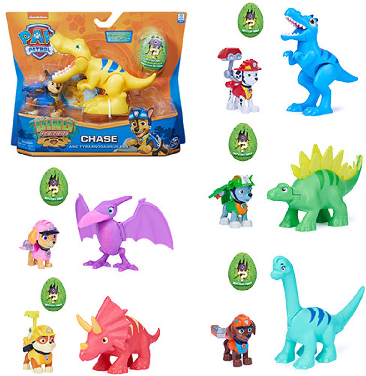 PAW Patrol Dino Rescue - Chase en Dino-actiefiguren - Speelfigurenset — afbeelding 13