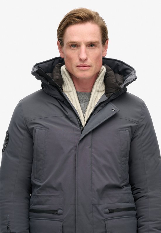 Superdry City Padded Parka Winterjas Heren - Maat XL