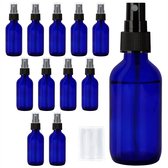 Bol.com Belle Vous Glazen Blauwe Spray Flesjes (12 Pak) – 60ml – Lege Fijne Mist Flesjes – Navulbaar Kobalt Blauwe Flessen voor ... aanbieding