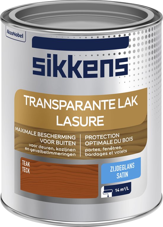 Sikkens - Transparante Buitenlak Zijdeglans - Teak - 750 ML