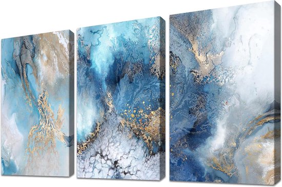 Wanddecoratie met 3 panelen - abstract - geschikt voor elke ruimte - 3 ...