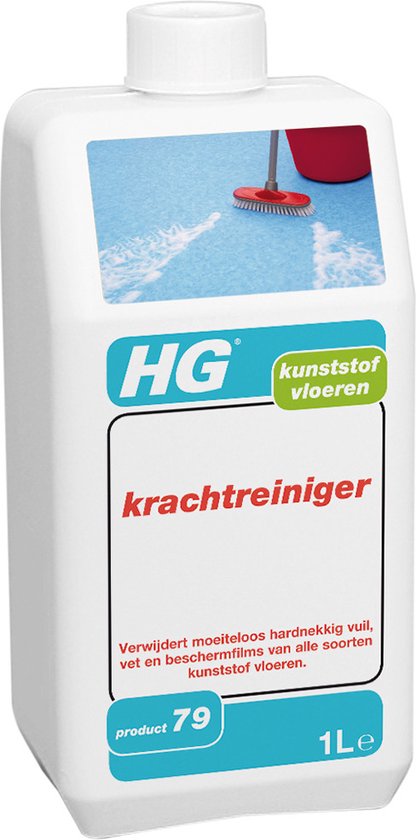 HG kunststofreiniger extra sterk (product 79) - 1L - voor alle soorten kunststof vloeren - verwijdert moeiteloos hardnekkig vuil en vet