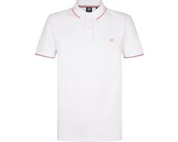 Petrol Industries Heren Polo Shirt - Korte Mouw - Katoen - Herenkleding - Wit - Maat L