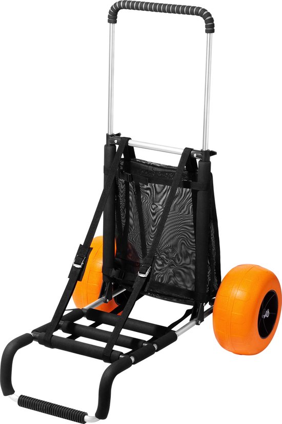 VEVOR Strandwagen, Handkar, Zandkar, Strandwagen, 74,84 Kg Laadvermogen, Opvouwbare Zandkar van Aluminium, 685 tot 1135 Mm, In Hoogte Verstelbaar, Robuuste Kar voor op Het Strand — afbeelding 2