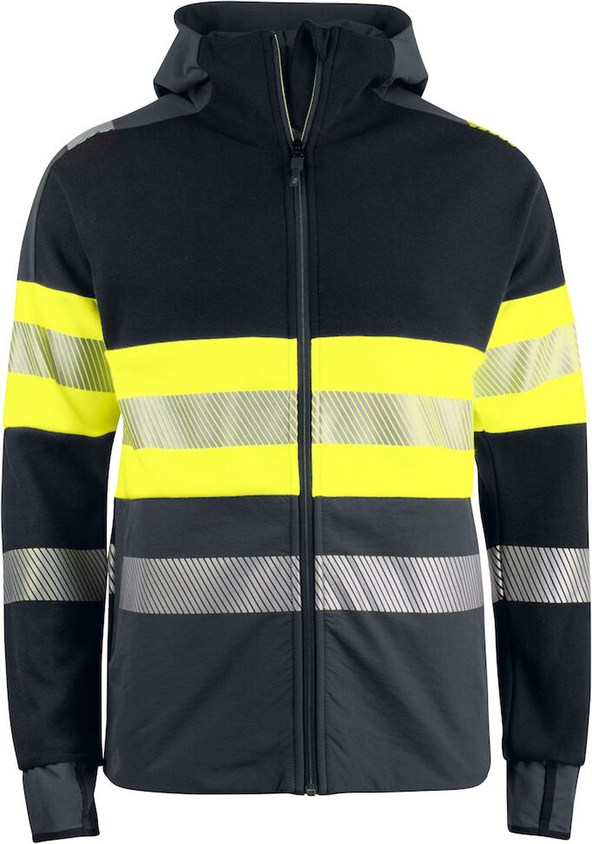 ProJob 6122 SIGNALISATIE HOODIE EN ISO 20471 KLASSE 1 646122 Zwart