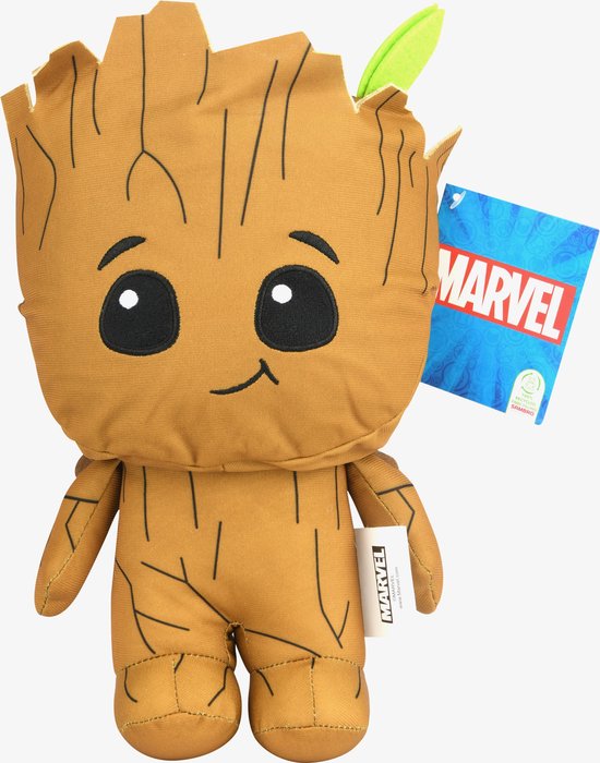 Marvel Lil Bodz knuffel met geluid - Bruin