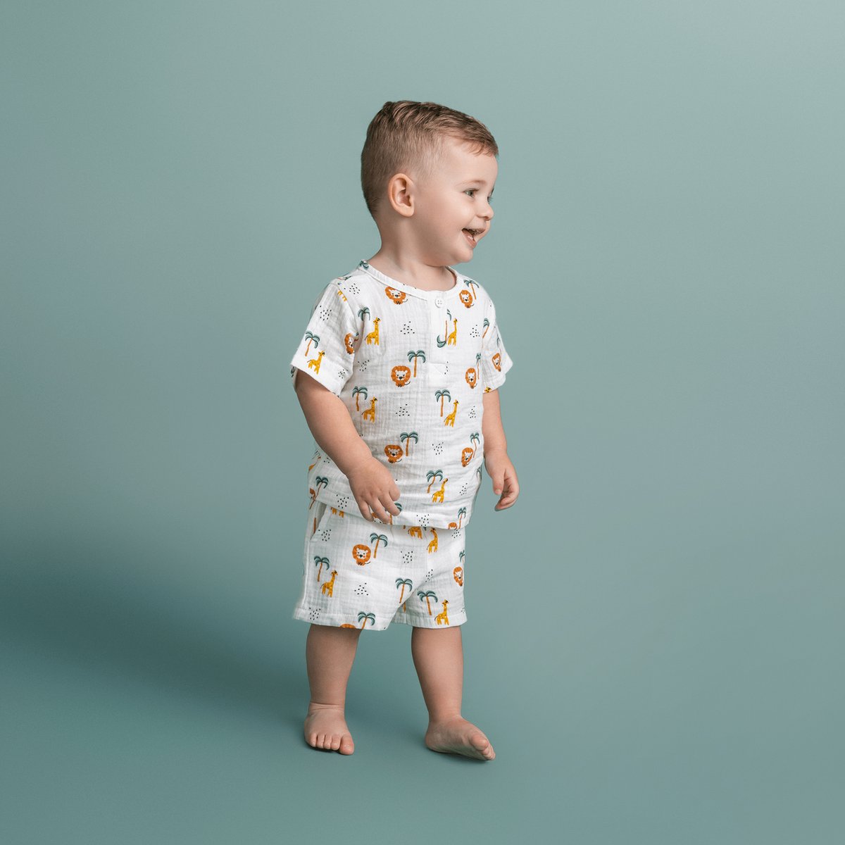 Strandset Jongens - Muslin - Meerkleurig - Jungle — afbeelding 4