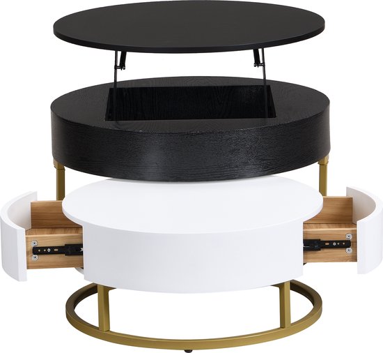Salontafel Noara - Organisch - Brons - Hout - Set van 2