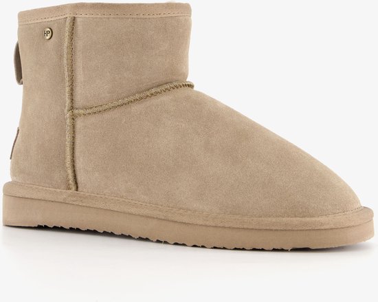 Hush Puppies gevoerde suede enkellaarsjes beige Maat 38 Echt
