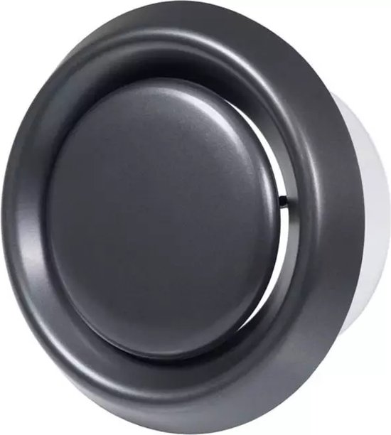 Antraciet Ventilatie Ventiel Ø125mm