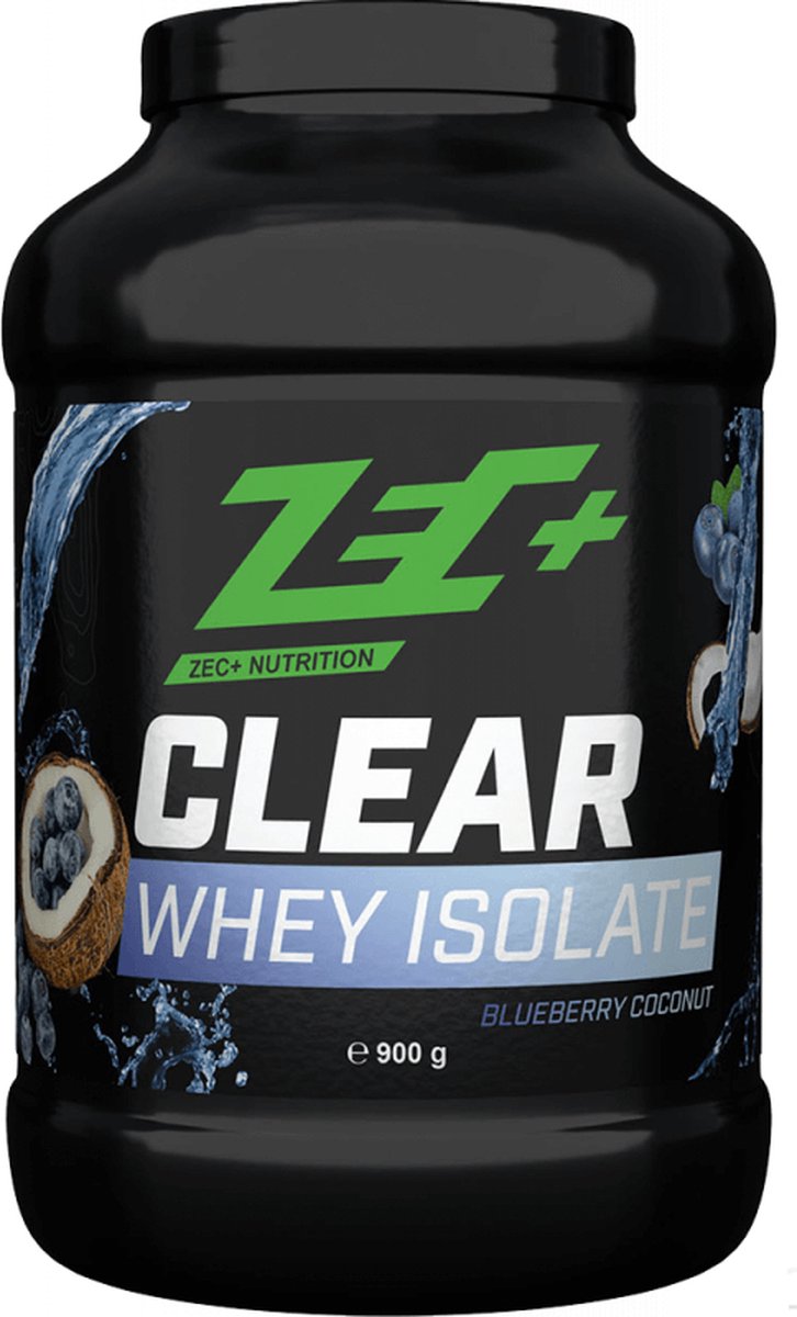 Zec+ Clear Whey Isolate (900g) Blueberry Coconut - Eiwitten - Helder eiwit