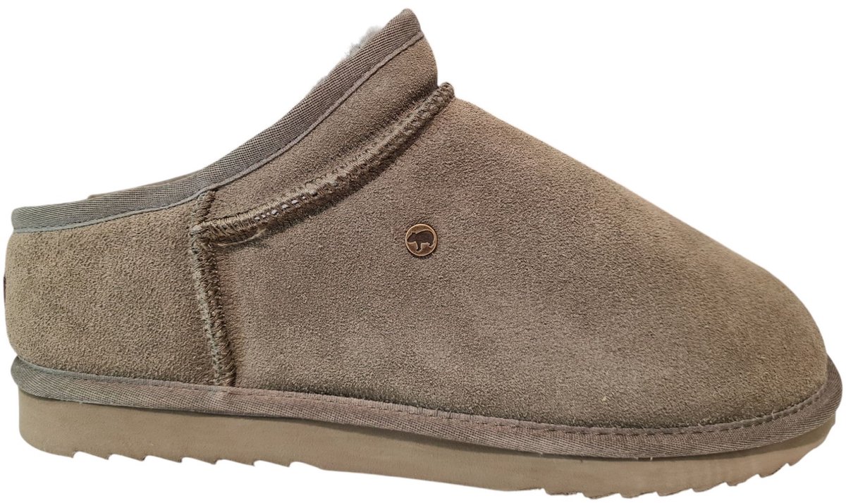 Warmbat Conner Suede Heren Sloffen - Groen
